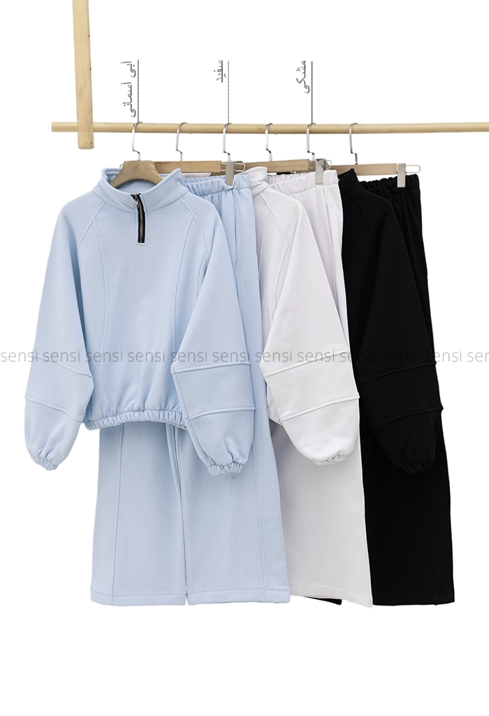 ست نیم زیپ کمر کش کد1005054